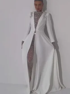 Coats & Jackets|Embellishment*Embellishment Roise Crystal Embellished Coat