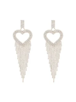 Earrings*Mew Mews Fashion Rory Heart Tassel Earrings