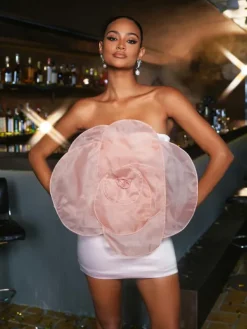 Dresses|Mini Dresses*Mew Mews Fashion Rossetti Strapless Flower Mini Dress