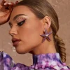 Earrings*Mew Mews Fashion Shepherd Starfish Earrings In Purple