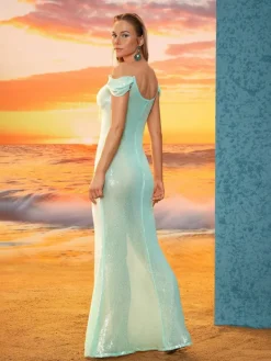 Dresses|Maxi Dresses*Mew Mews Fashion Shiori Off Shoulder Sequin Maxi Dress