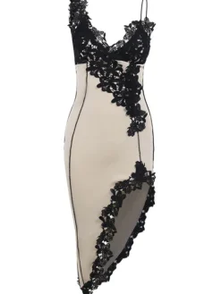Dresses|Midi Dresses*Mew Mews Fashion Simran Lace Asymmetric Midi Dress