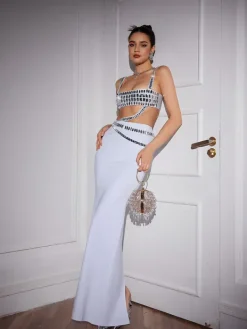 Sets & Co-ords*Mew Mews Fashion Siouxsie Rhinestone Skirt Set