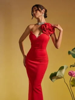 Dresses|Maxi Dresses*Mew Mews Fashion Sonny One Shoulder Flower Maxi Dress