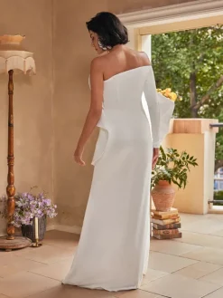 Dresses|Maxi Dresses*Mew Mews Fashion Sylwia One Shoulder Satin Maxi Dress