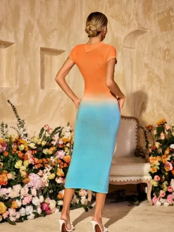 Dresses|Midi Dresses*Mew Mews Fashion Syvrix Cutout Knitted Midi Dress