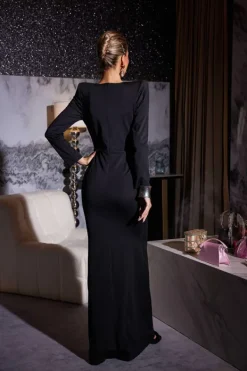 Dresses|Maxi Dresses*Mew Mews Fashion Thaddeus V Neck Floral Crystal Maxi Dress