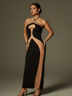 Dresses|Maxi Dresses*Mew Mews Fashion Thaliacea Halterneck Maxi Dress