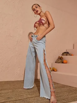 Swimwear|Tops*Mew Mews Fashion O/S Tosca Starfish Metal Chain Top In Red