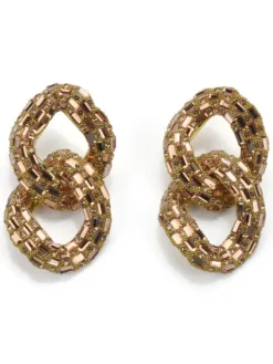 Earrings*Mew Mews Fashion Tyora Circle Crystal Earrings