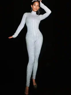 Jumpsuits & Romper|Embellishment*Embellishment Ulrich High Neck Embellished Jumpsuit