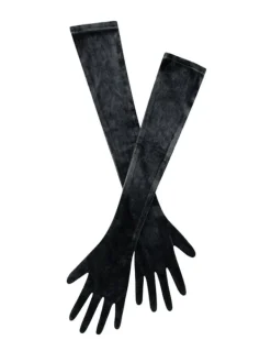Gloves*Mew Mews Fashion Velvet Gloves In Black