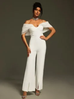 Jumpsuits & Romper*Bandage Yexet Off Shoulder Jumpsuit