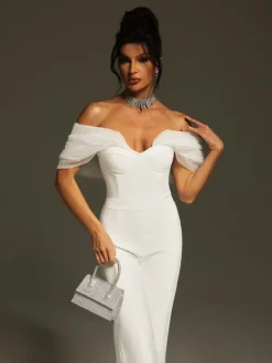 Jumpsuits & Romper*Bandage Yexet Off Shoulder Jumpsuit