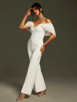 Jumpsuits & Romper*Bandage Yexet Off Shoulder Jumpsuit