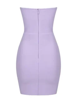 Dresses|Mini Dresses*Bandage Zander Strapless Cutout Dress In Lilac