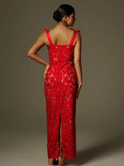 Dresses|Maxi Dresses*Mew Mews Fashion Zerrin Bow Floral Maxi Dress